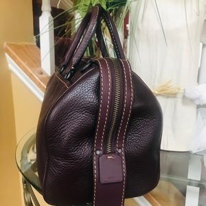 Coach Pebble Leather Rogue Satchel 1941 Oxblood